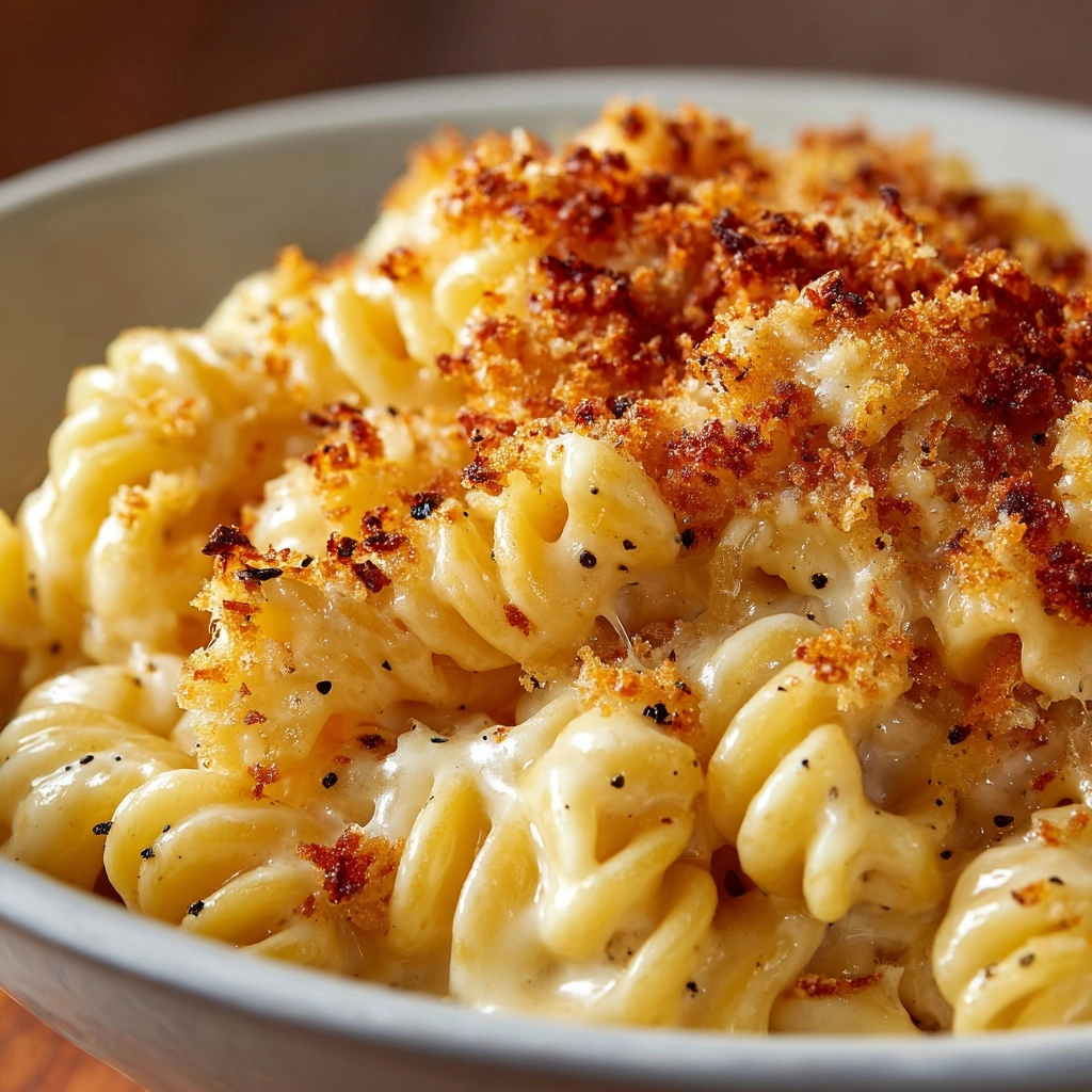 Parmesan Garlic Chicken Mac and Cheese Recipe - Recipe Image