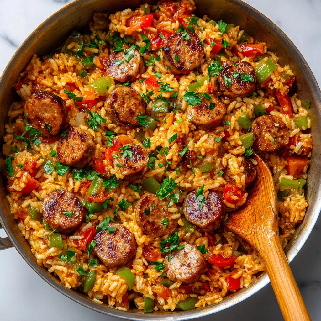 Cajun Sausage and Rice Skillet Recipe - Recipe Image