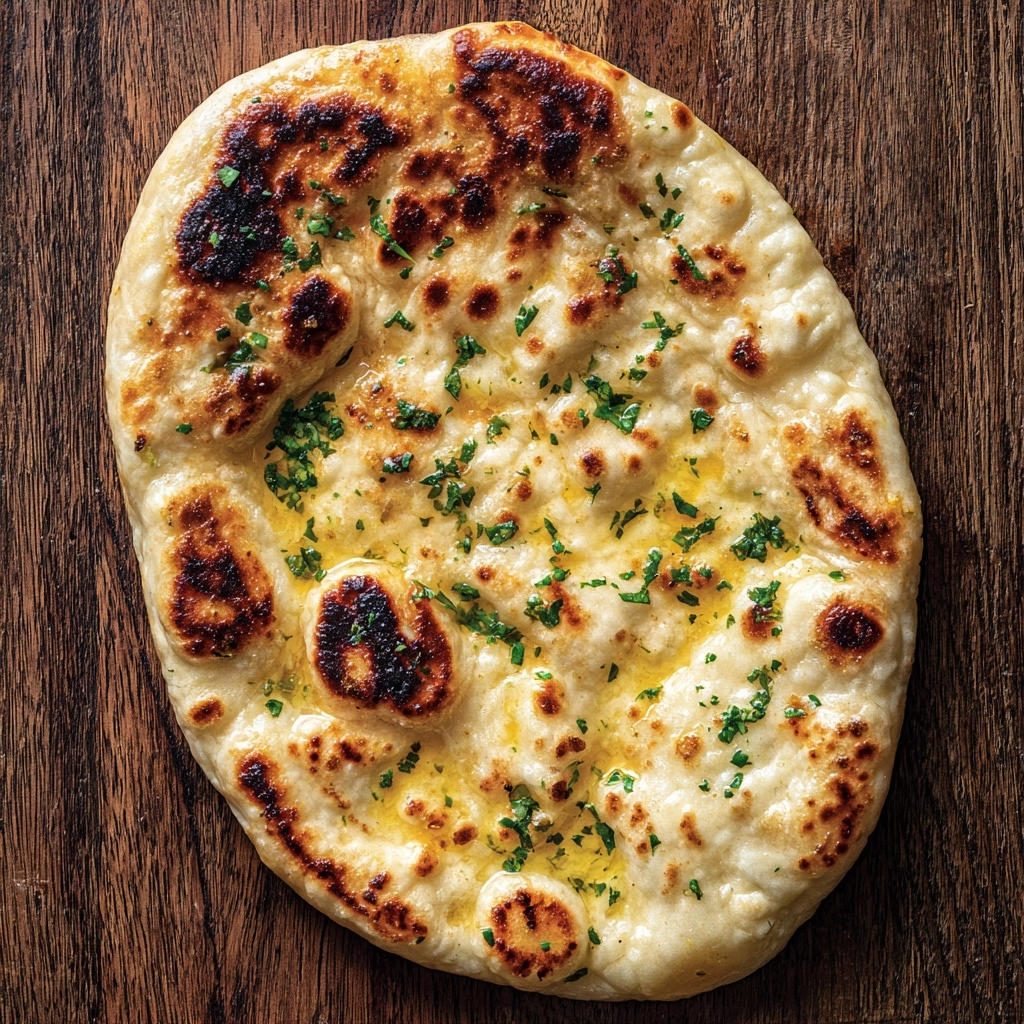 Authentic Artisan Garlic Naan Recipe - Recipe Image