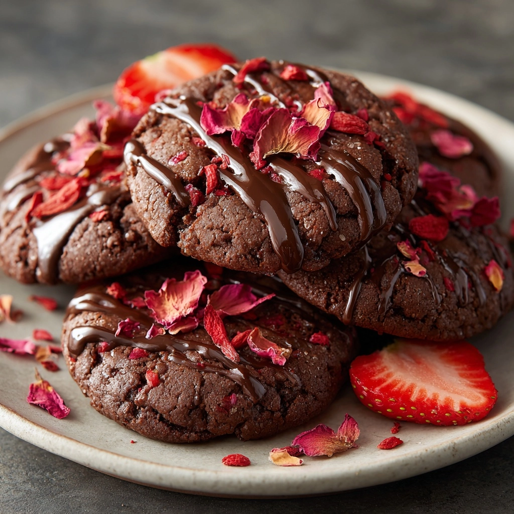 Chocolate Covered Strawberry Cookies Recipe - Recipe Image