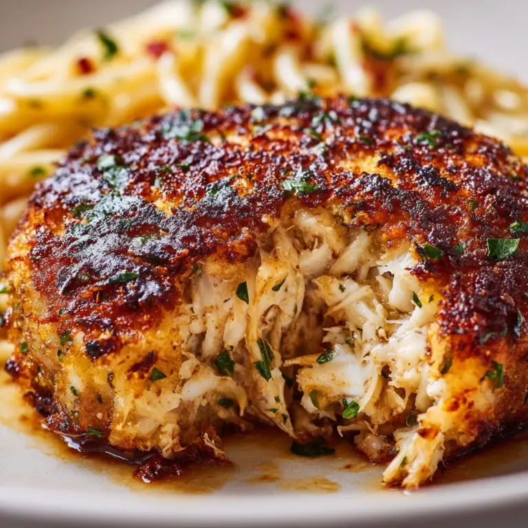 Crab Cake Scampi Recipe