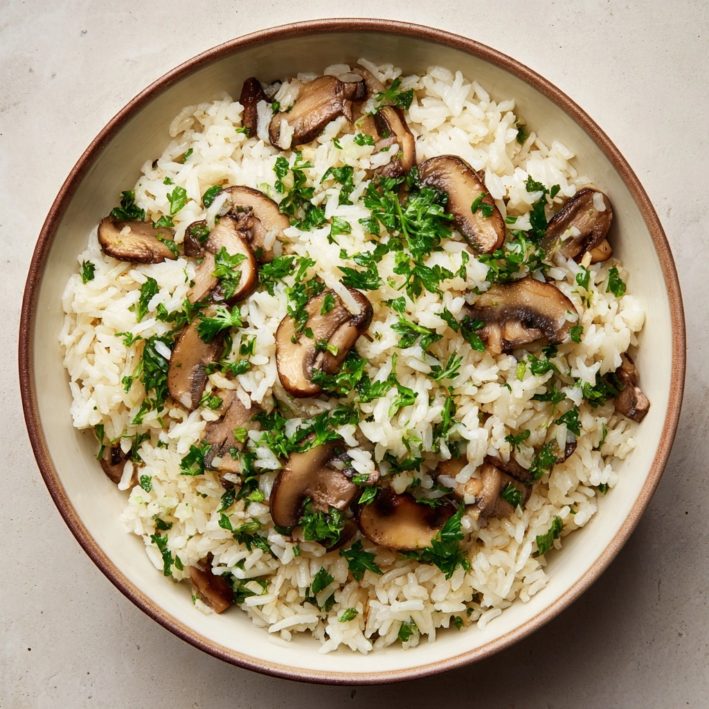 Mushroom Rice Recipe - Recipe Image