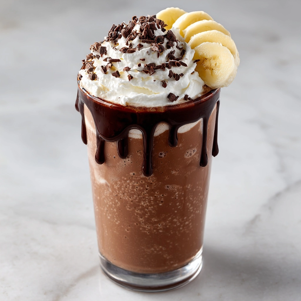 Banana Caramel Chocolate Frappuccino Recipe - Recipe Image