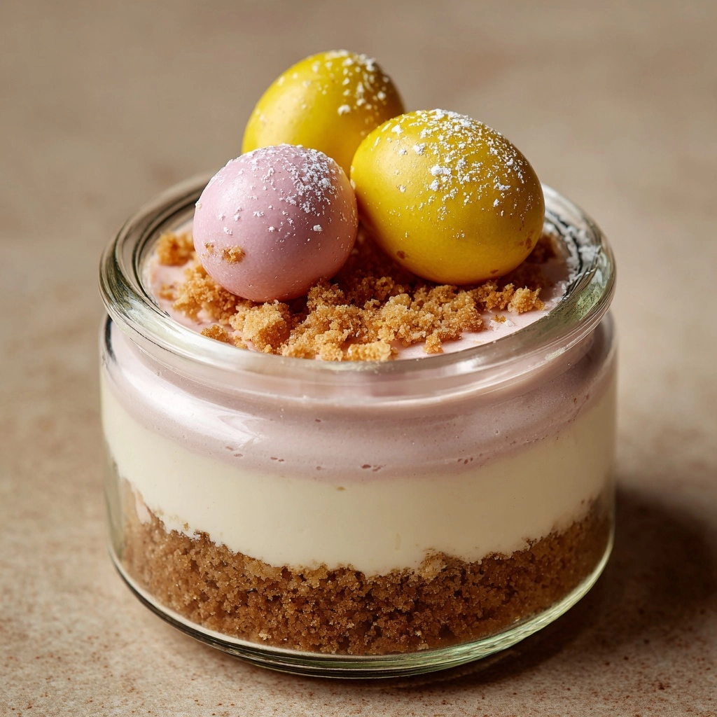 Easter Egg Cheesecake Jars Recipe - Recipe Image