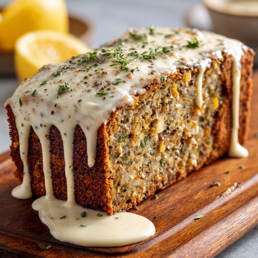 Chicken Cordon Bleu-Inspired Meatloaf with Dijon Gravy Recipe - Recipe Image