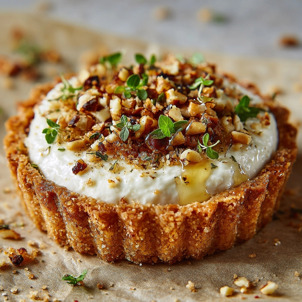 Goat Cheese and Walnut Tarts Recipe - Recipe Image
