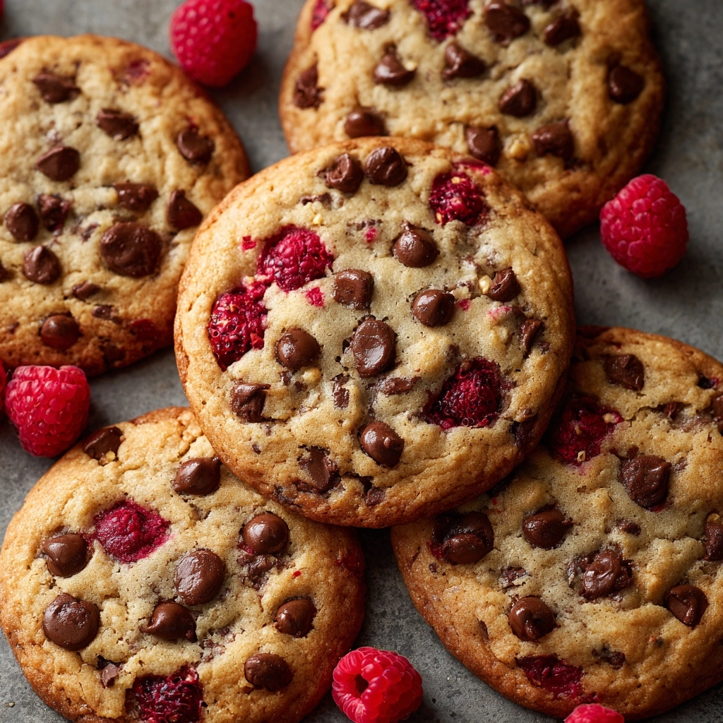 Raspberry Chocolate Chip Cookies Recipe - Recipe Image