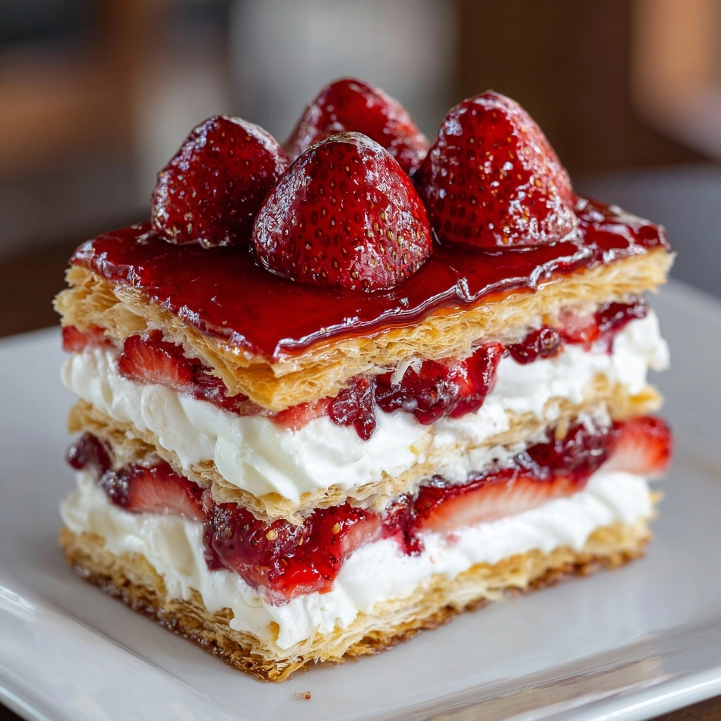 Strawberry Eclair Cake Recipe - Recipe Image