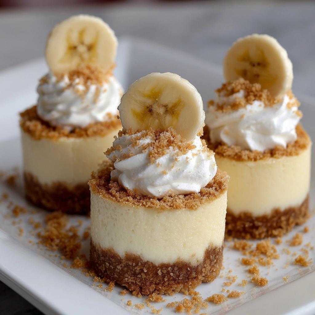 Mini Banana Pudding Cheesecakes Recipe - Recipe Image
