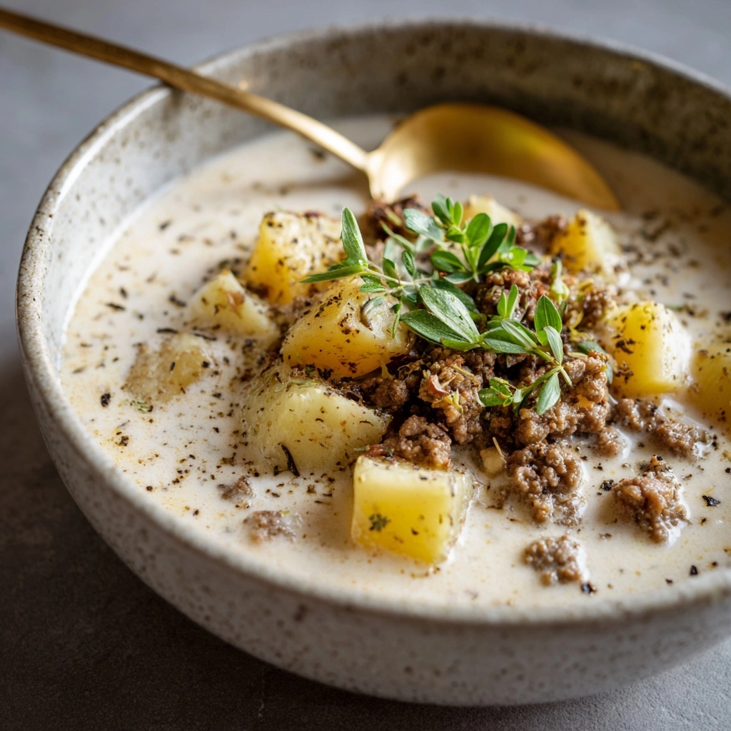 Creamy Italian Sausage Soup Recipe - Recipe Image