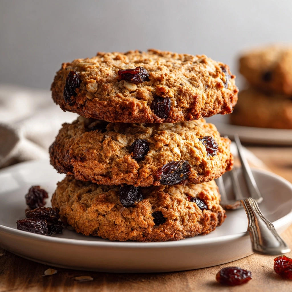 Vegan Oatmeal Raisin Cookies Recipe - Recipe Image
