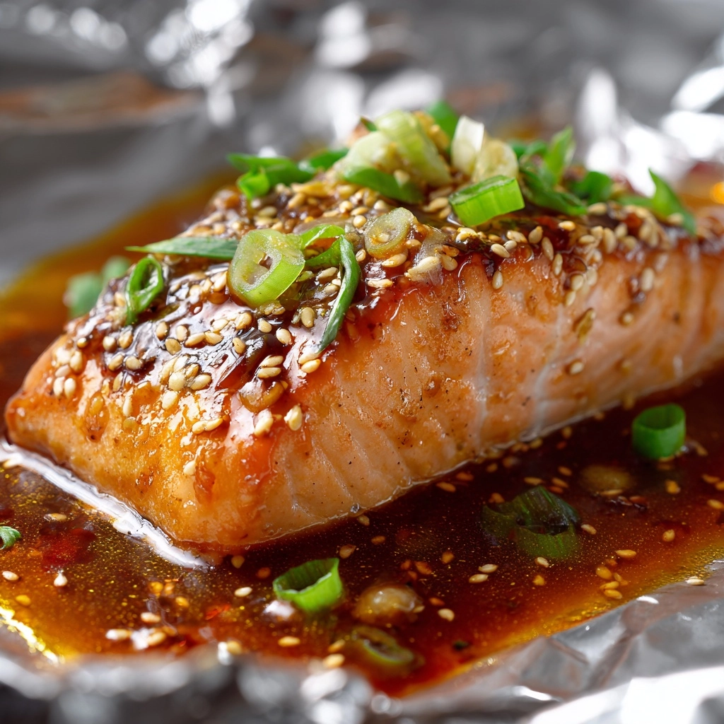 Asian Salmon in Foil Recipe - Recipe Image