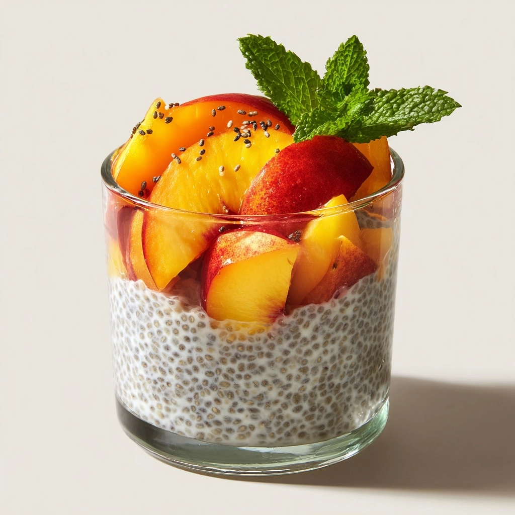 Great Peach Chia Pudding Recipe - Recipe Image