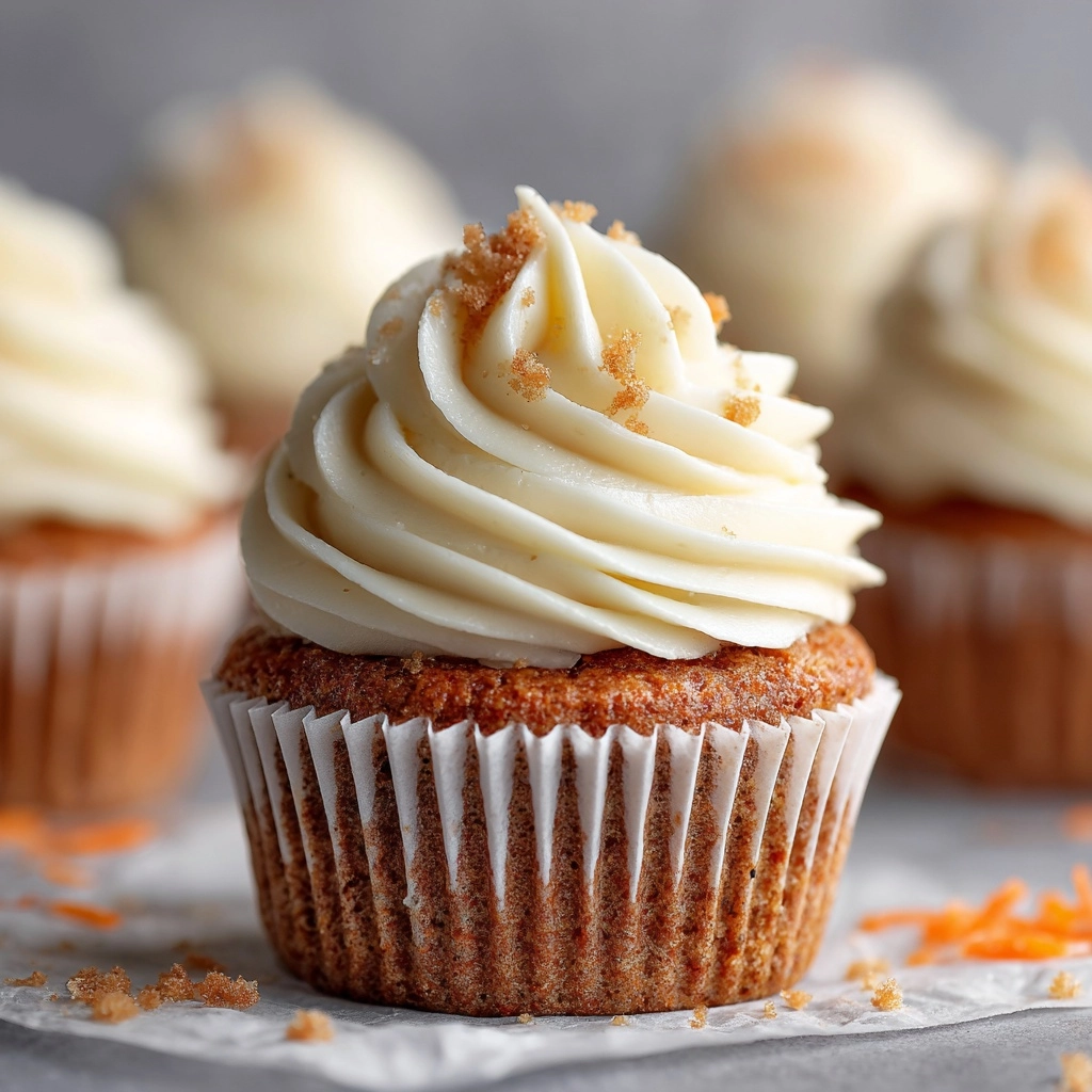 Super Moist Carrot Cake Cupcakes Recipe - Recipe Image