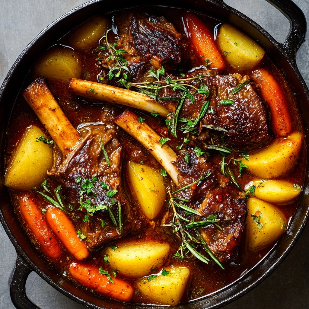 Braised Lamb Shanks Recipe - Recipe Image