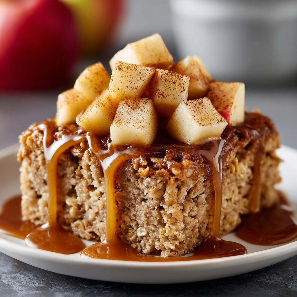 Apple Cinnamon Baked Oatmeal Recipe - Recipe Image