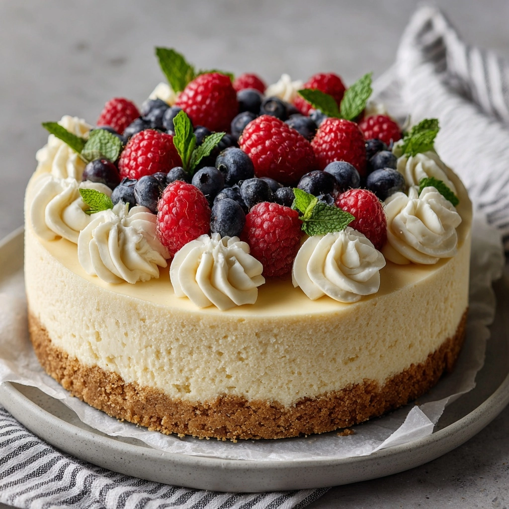The Best Easy Cheesecake Recipe - Recipe Image