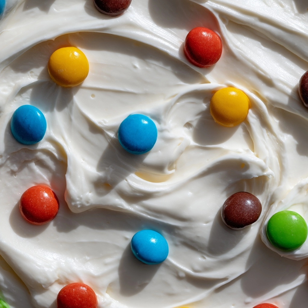 M\&Ms Cool Whip and Pudding Frosting Recipe - Recipe Image