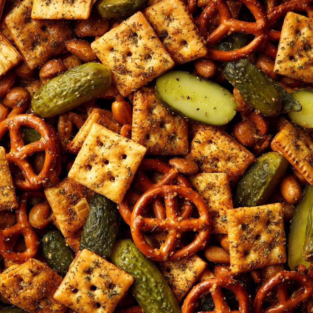 Dill Pickle Chex Mix Recipe - Recipe Image