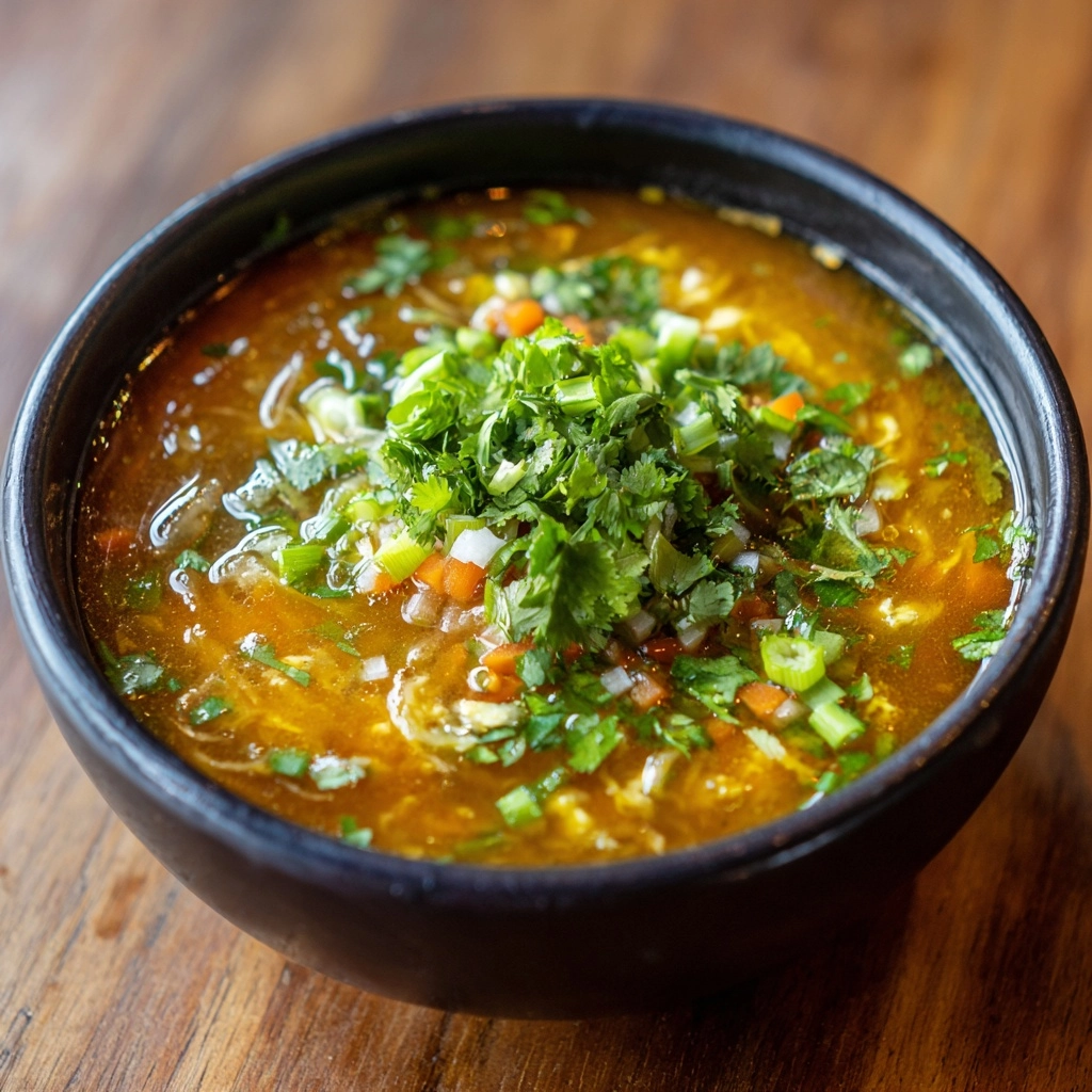 Vegetarian Hot and Sour Soup Recipe - Recipe Image
