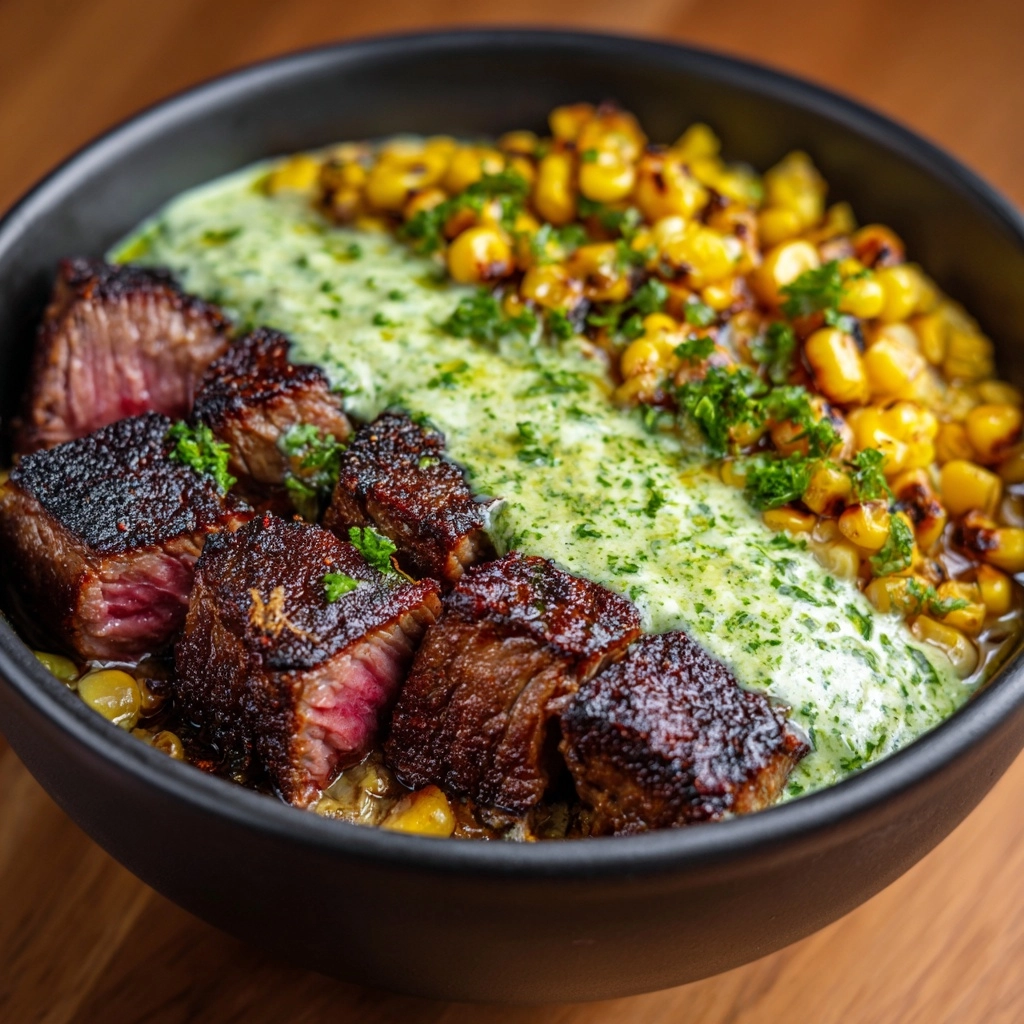 Steak Avocado Corn Bowl Recipe - Recipe Image