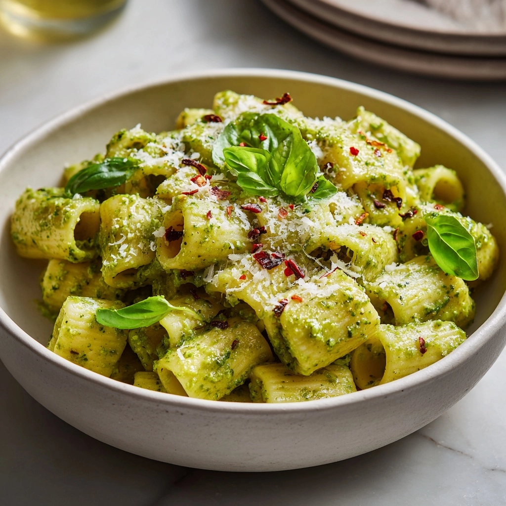 Avocado Pesto Pasta Recipe - Recipe Image