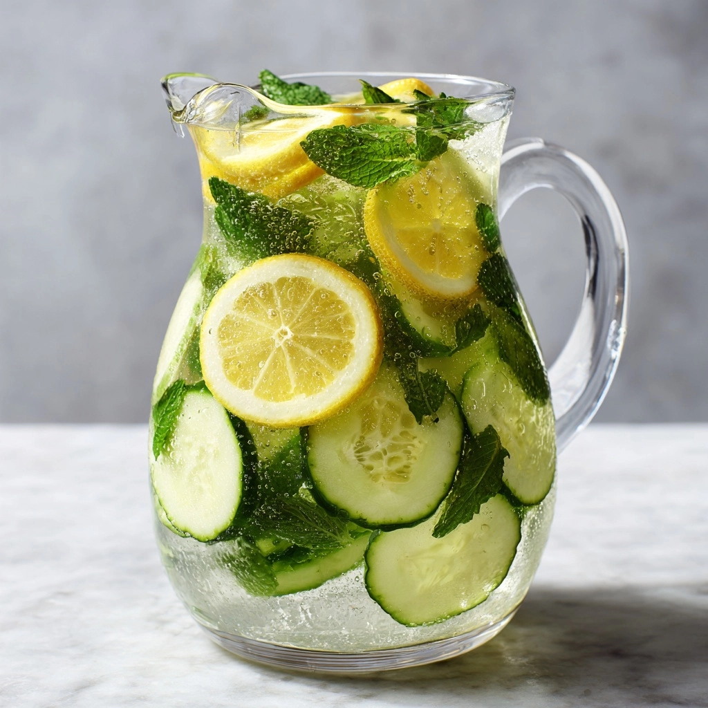 Cucumber Lemon Mint Infused Water Recipe - Recipe Image