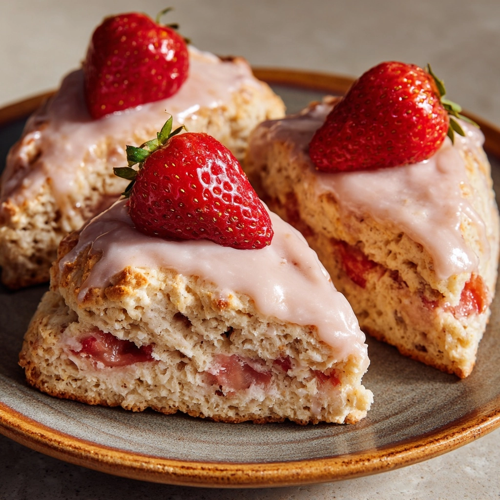 Strawberry Buttermilk Scones Recipe - Recipe Image