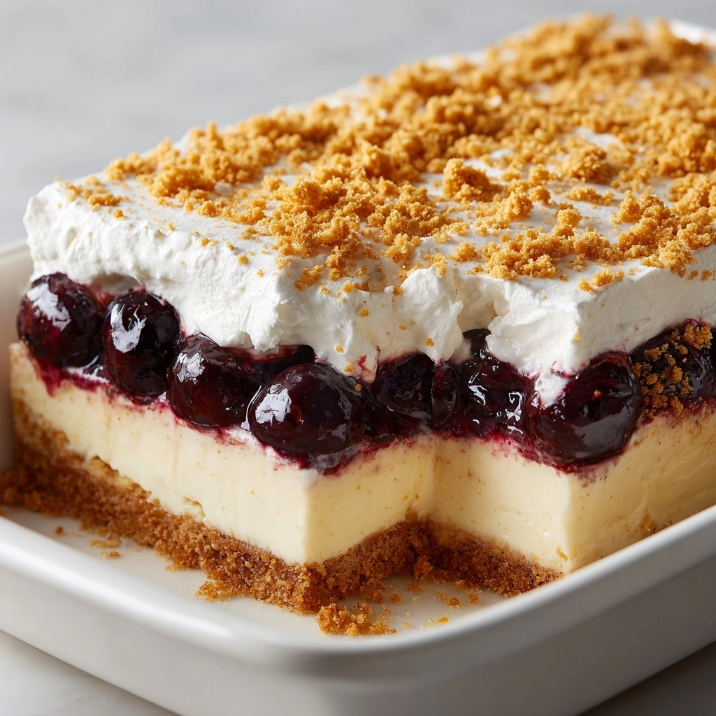 No Bake Lemon Blueberry Dessert Recipe - Recipe Image
