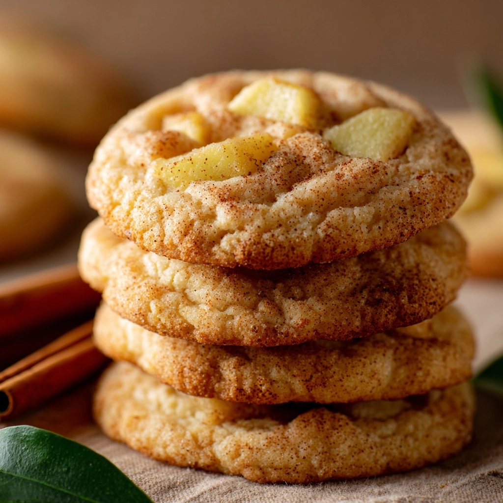 Cinnamon Apple Snickerdoodle Cookies Recipe - Recipe Image