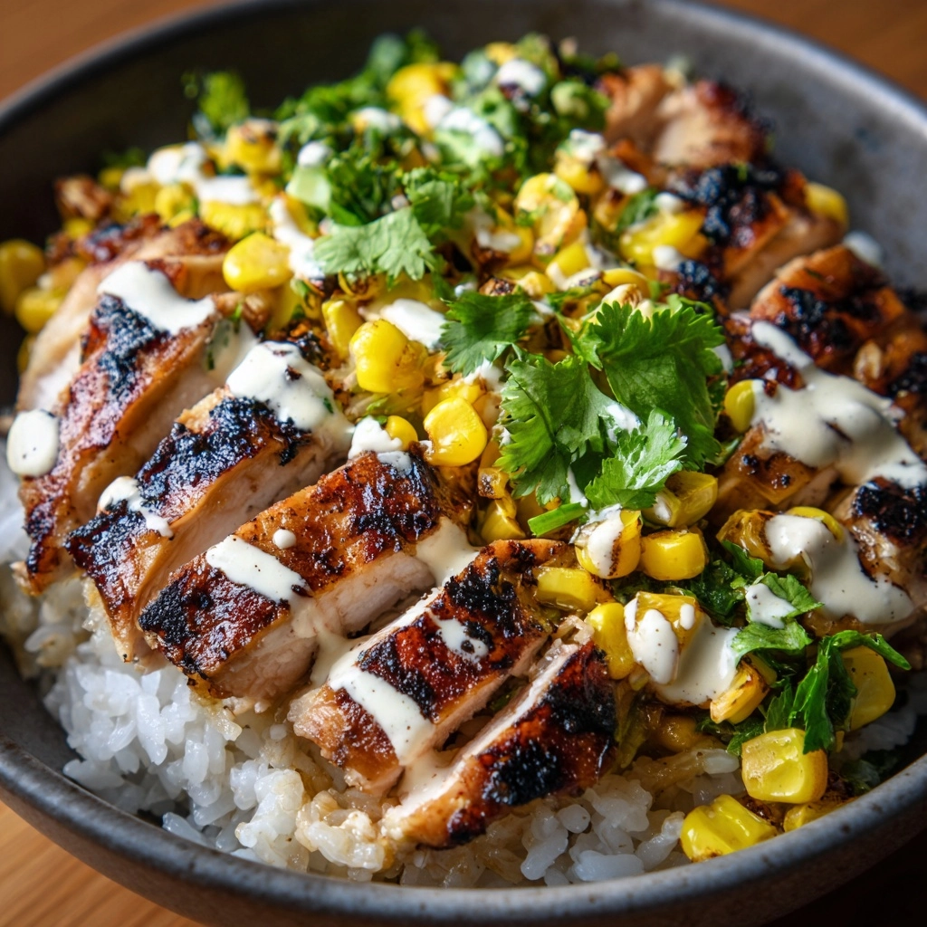 Street Corn Chicken Rice Bowl Recipe - Recipe Image
