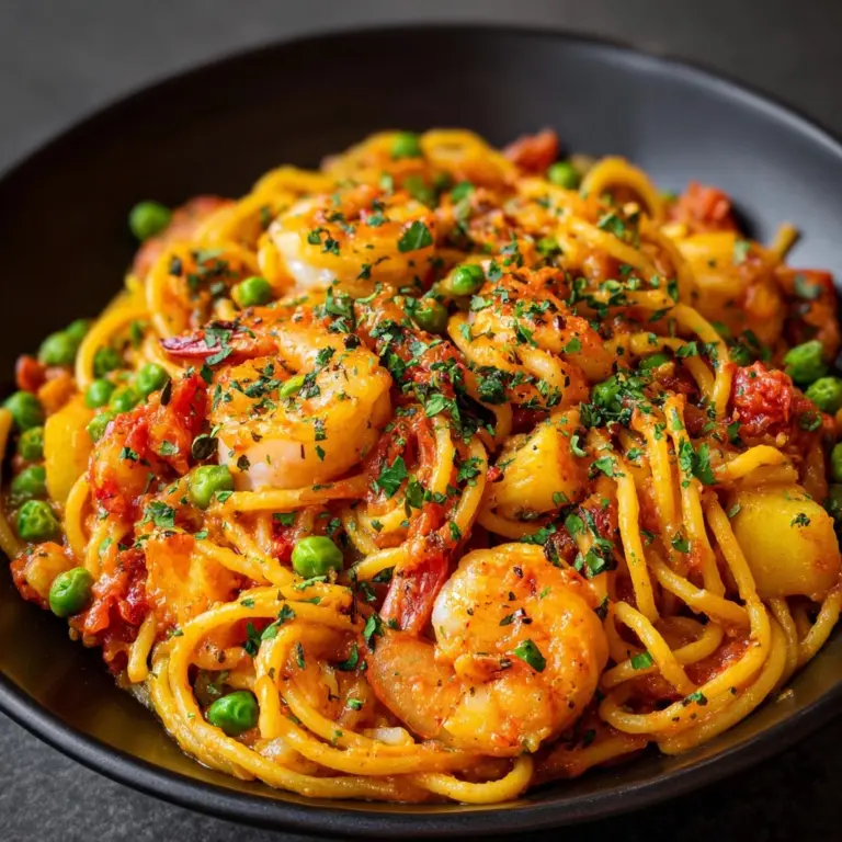 Creamy Garlic Shrimp Pasta Recipe