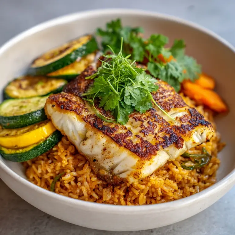 Baked Fish Rice Recipe
