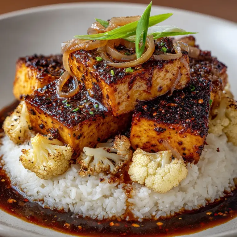 Black Pepper Tofu & Cauliflower Recipe