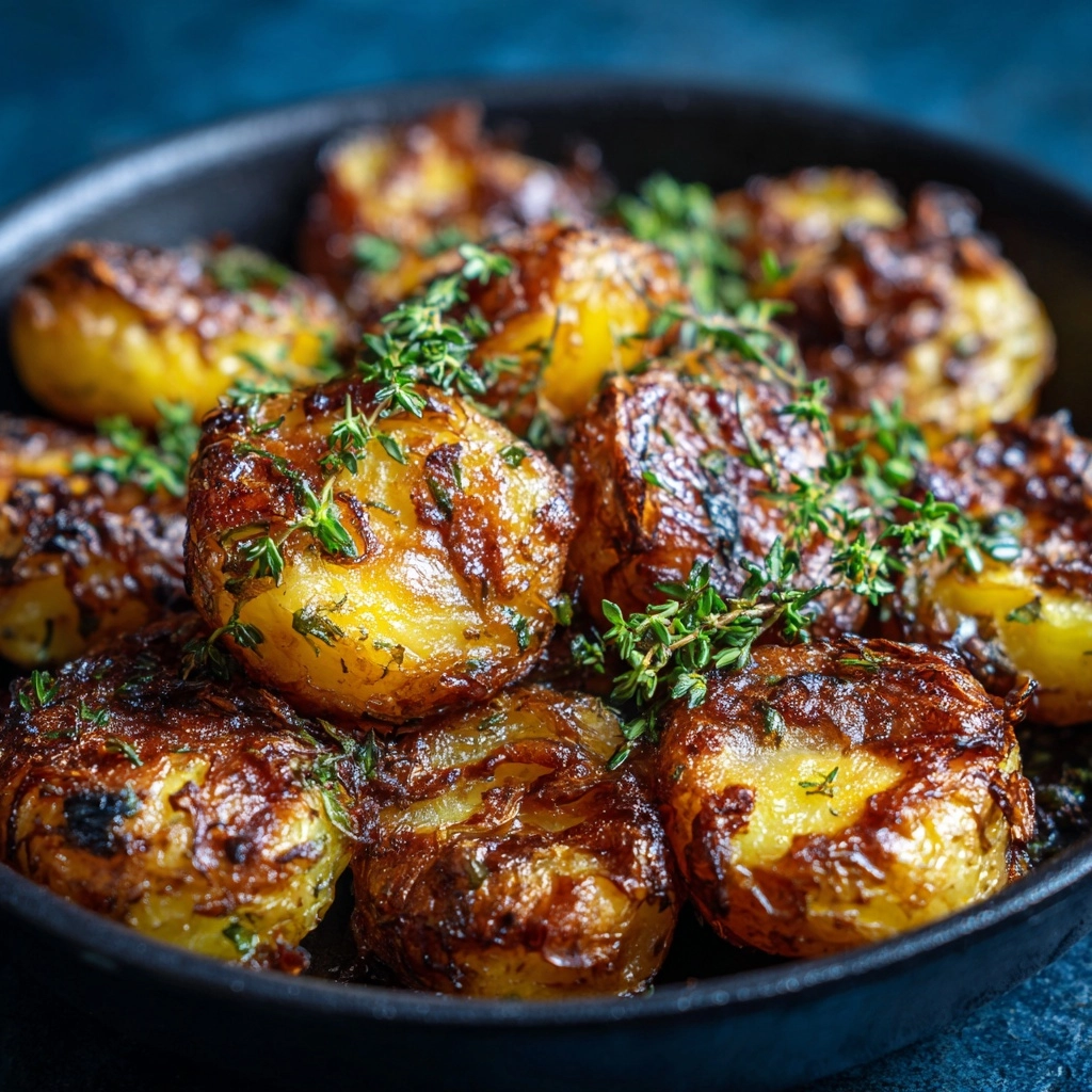 Honey Butter Smashed Potatoes Recipe - Recipe Image