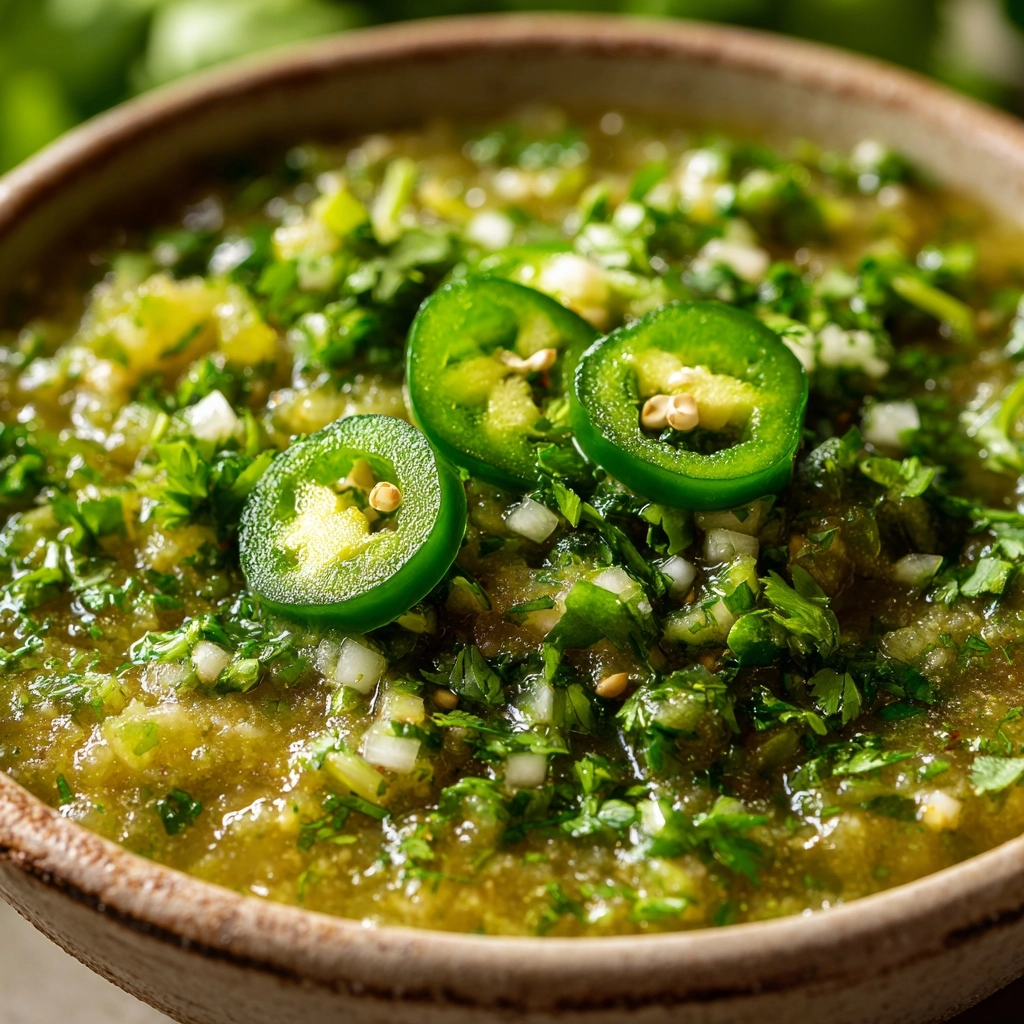 Cilantro-Lime Jalapeño Salsa Recipe - Recipe Image