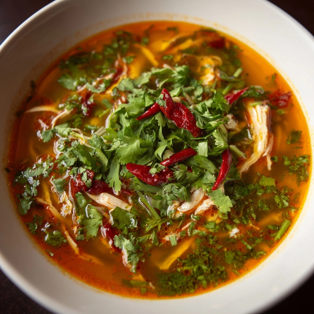 Thai Coconut Chicken Soup Recipe - Recipe Image