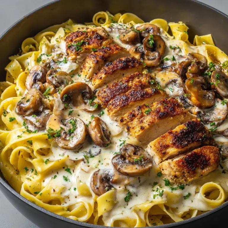 Creamy Chicken and Mushroom Pasta Recipe