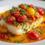 Pan-Seared Mediterranean Cod in Tomato Basil Sauce Recipe