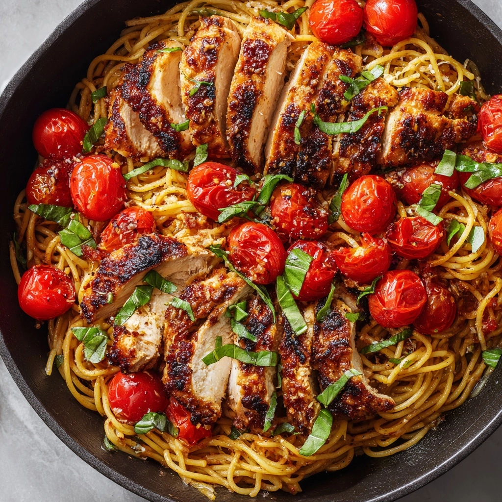 Bruschetta Chicken Pasta Recipe - Recipe Image