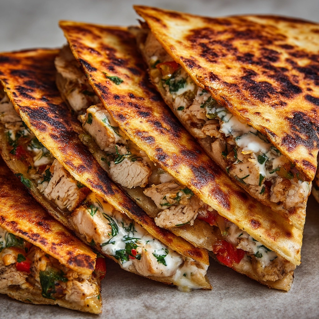 Crispy Pita with Chicken & Feta Recipe - Recipe Image