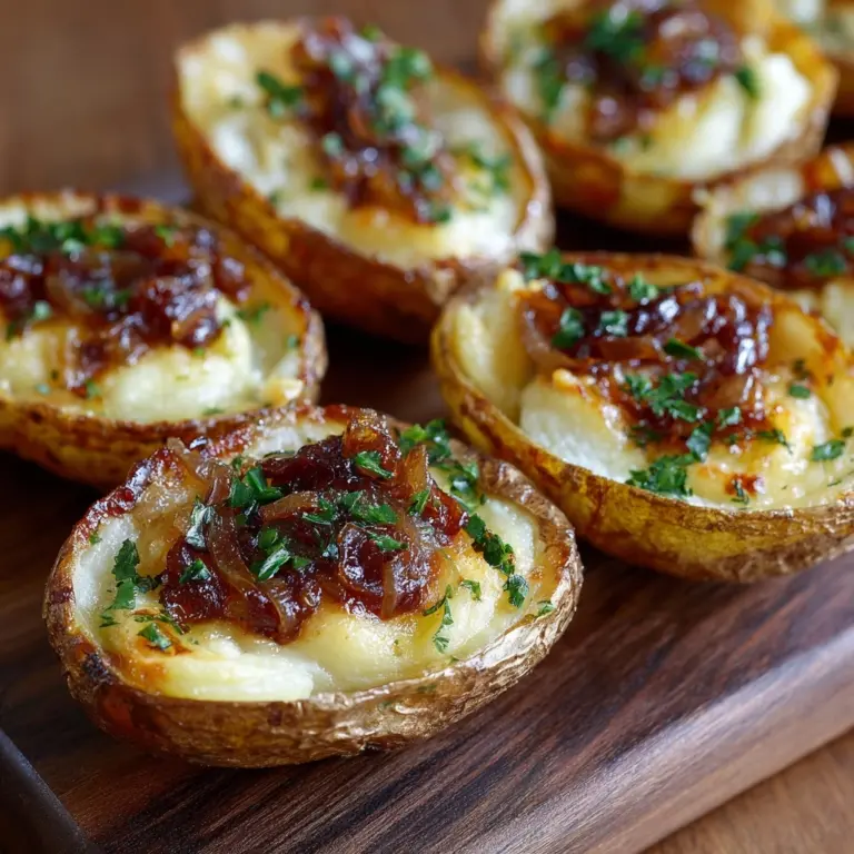 French Onion Baked Potatoes Recipe