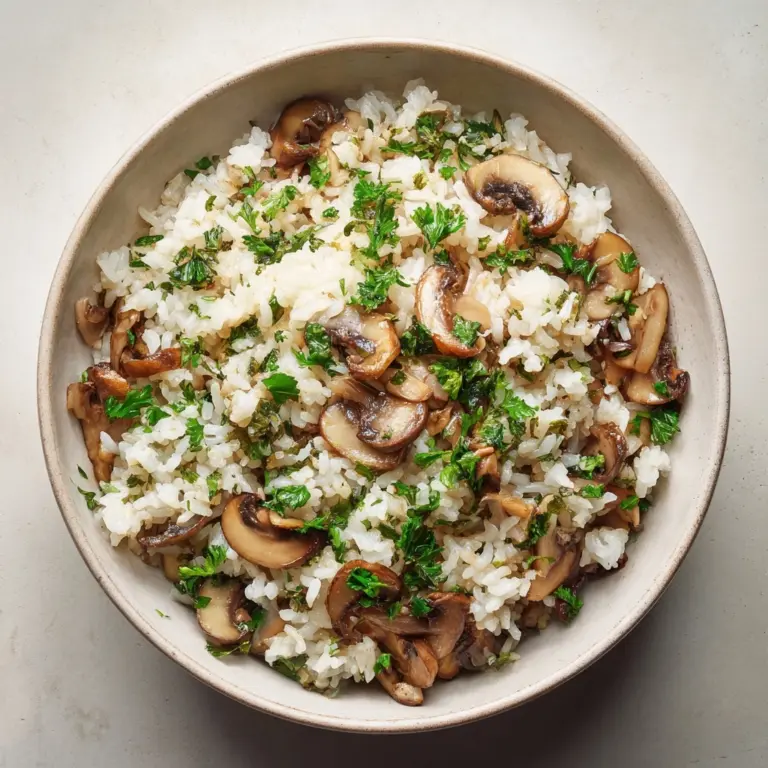 Mushroom Rice Recipe