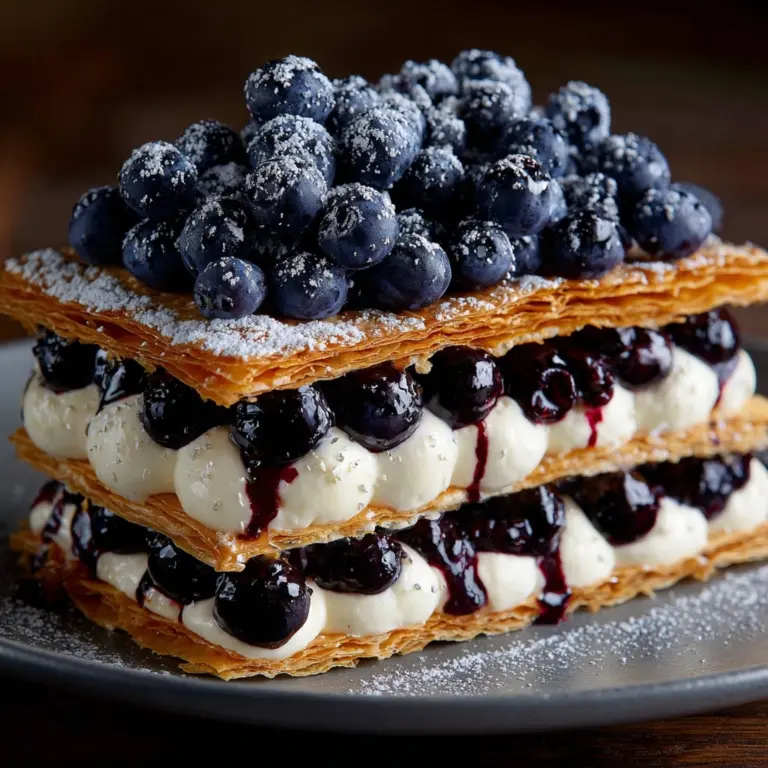 White Chocolate Blueberry Lasagna Recipe