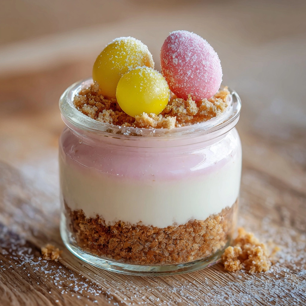 Easter Egg Cheesecake Jars Recipe - Recipe Image