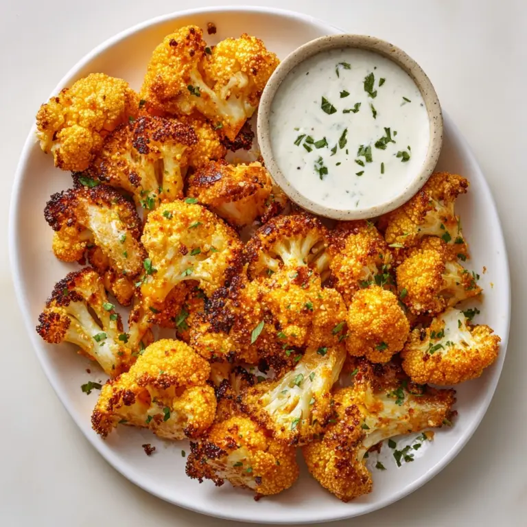 Air Fryer Cauliflower Wings Recipe