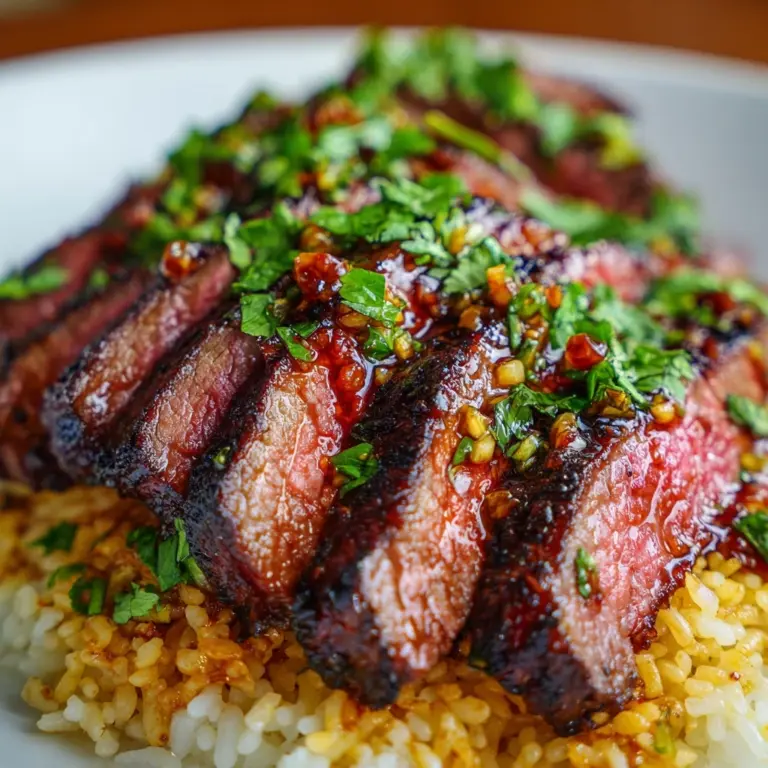 Honey Garlic Butter Steak and Rice Skillet Recipe