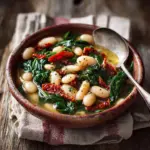 Tuscan Butter Beans with Spinach and Sun-Dried Tomatoes Recipe