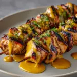 Peri Peri Chicken Skewers with a Butter Sauce Recipe
