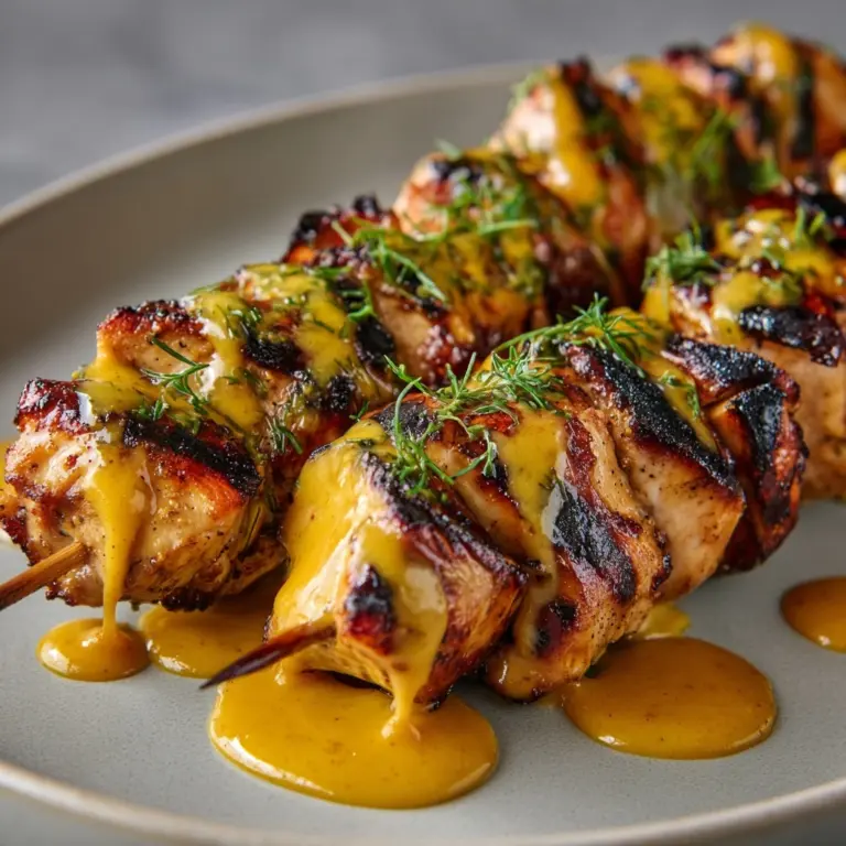 Peri Peri Chicken Skewers with a Butter Sauce Recipe